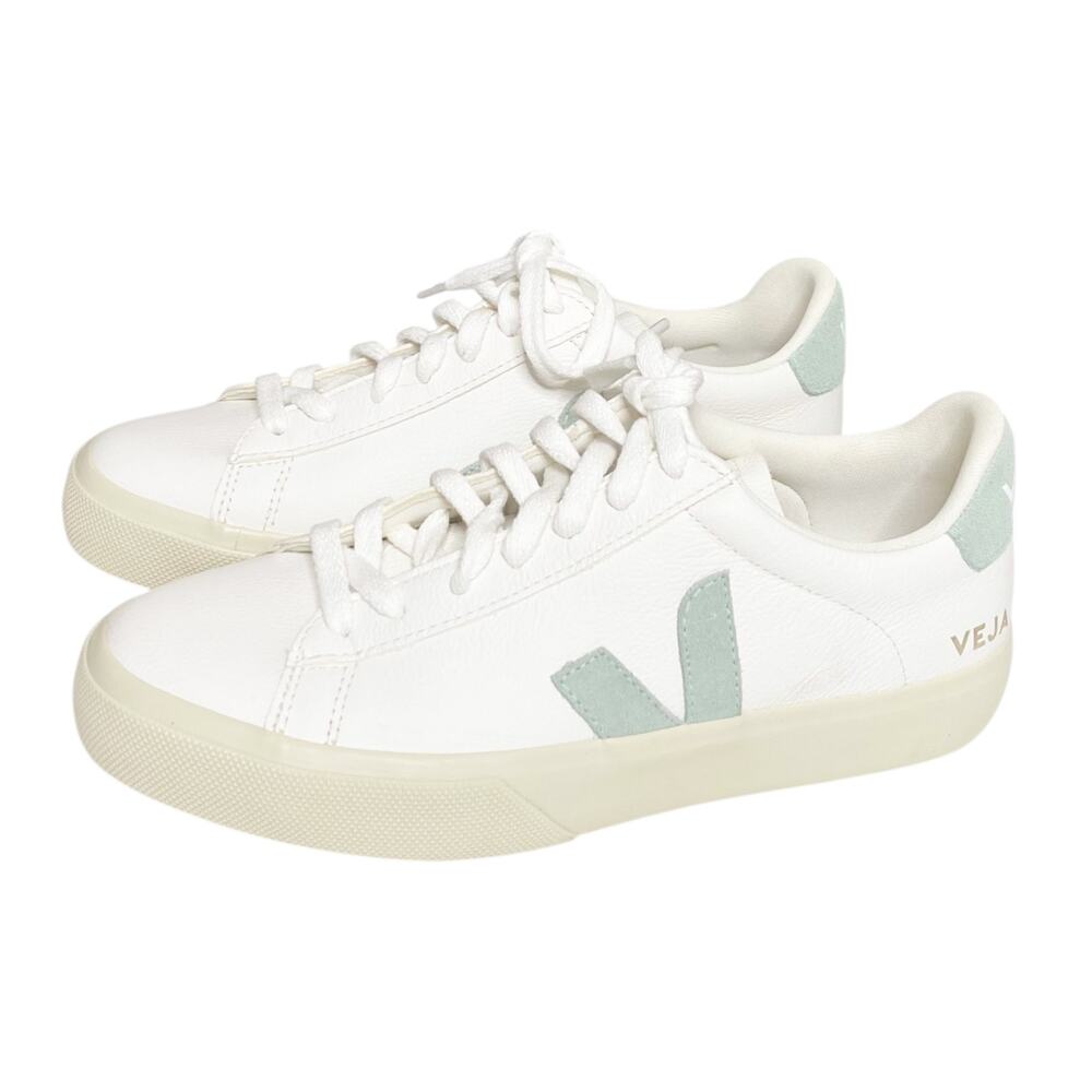 NEW Veja White Matcha Campo Sneakers 7.5